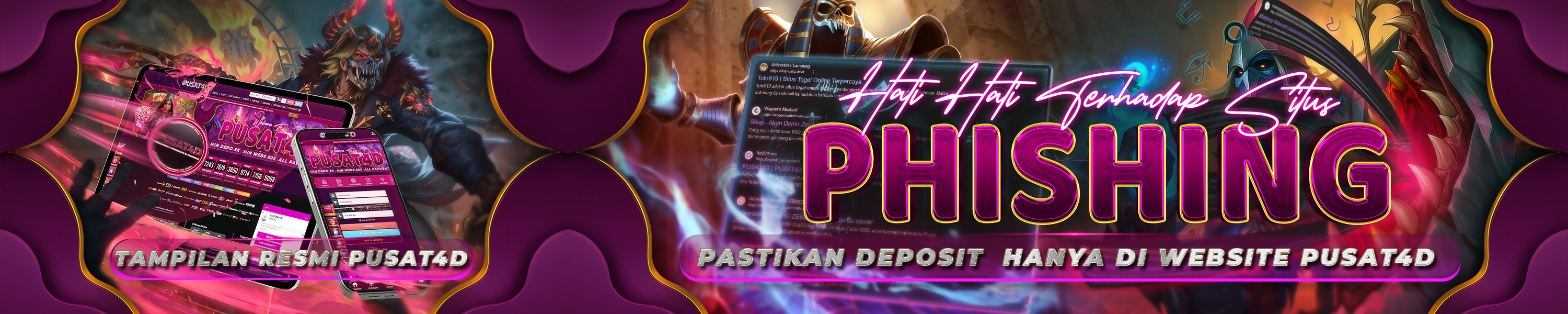 Peringatan anti-phishing Pusat4D